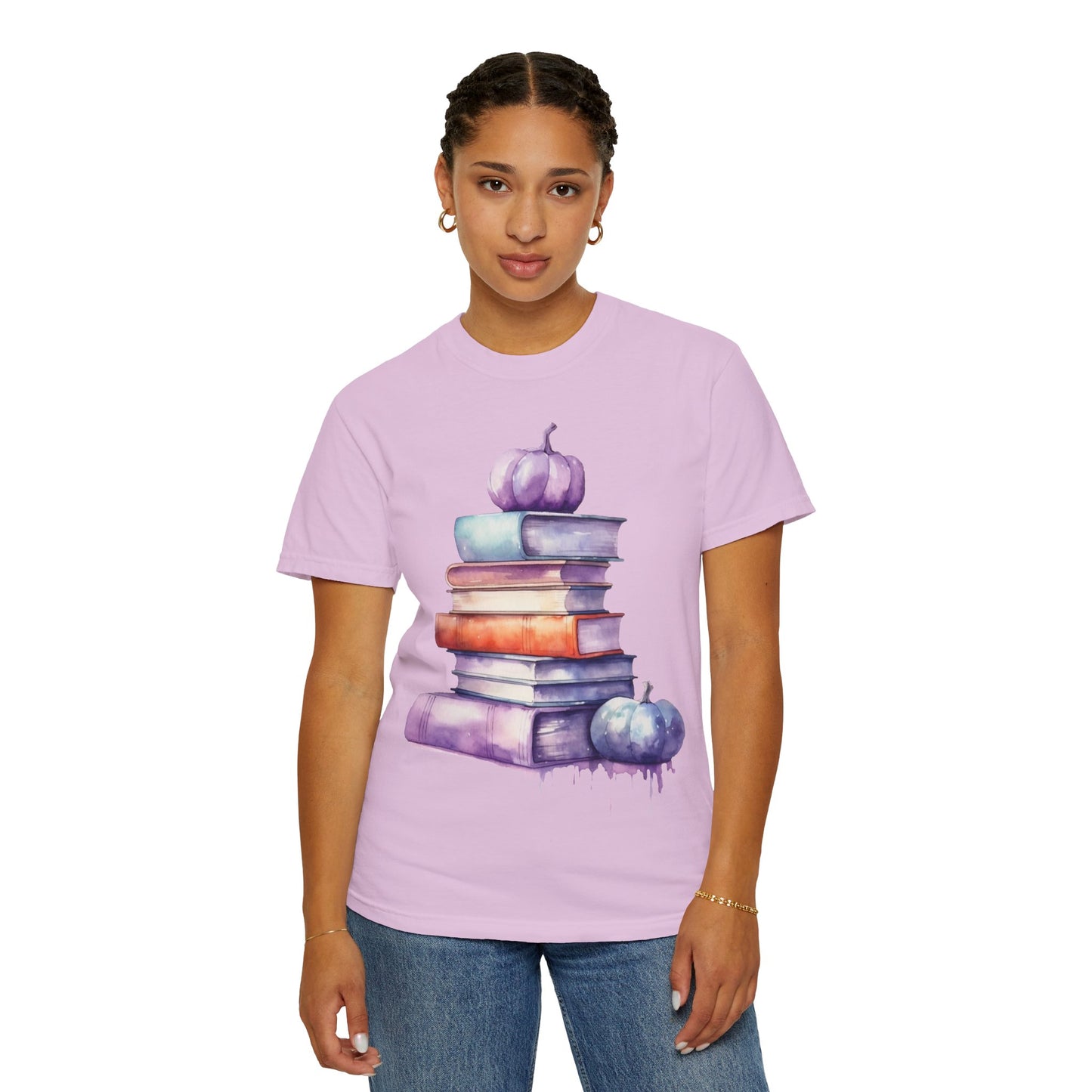 Autumn Books T-shirt, Cozy Fall Tee, Book Lover Gift, Unisex T-shirt, Perfect for Halloween, Thanksgiving, Reading Enthusiasts
