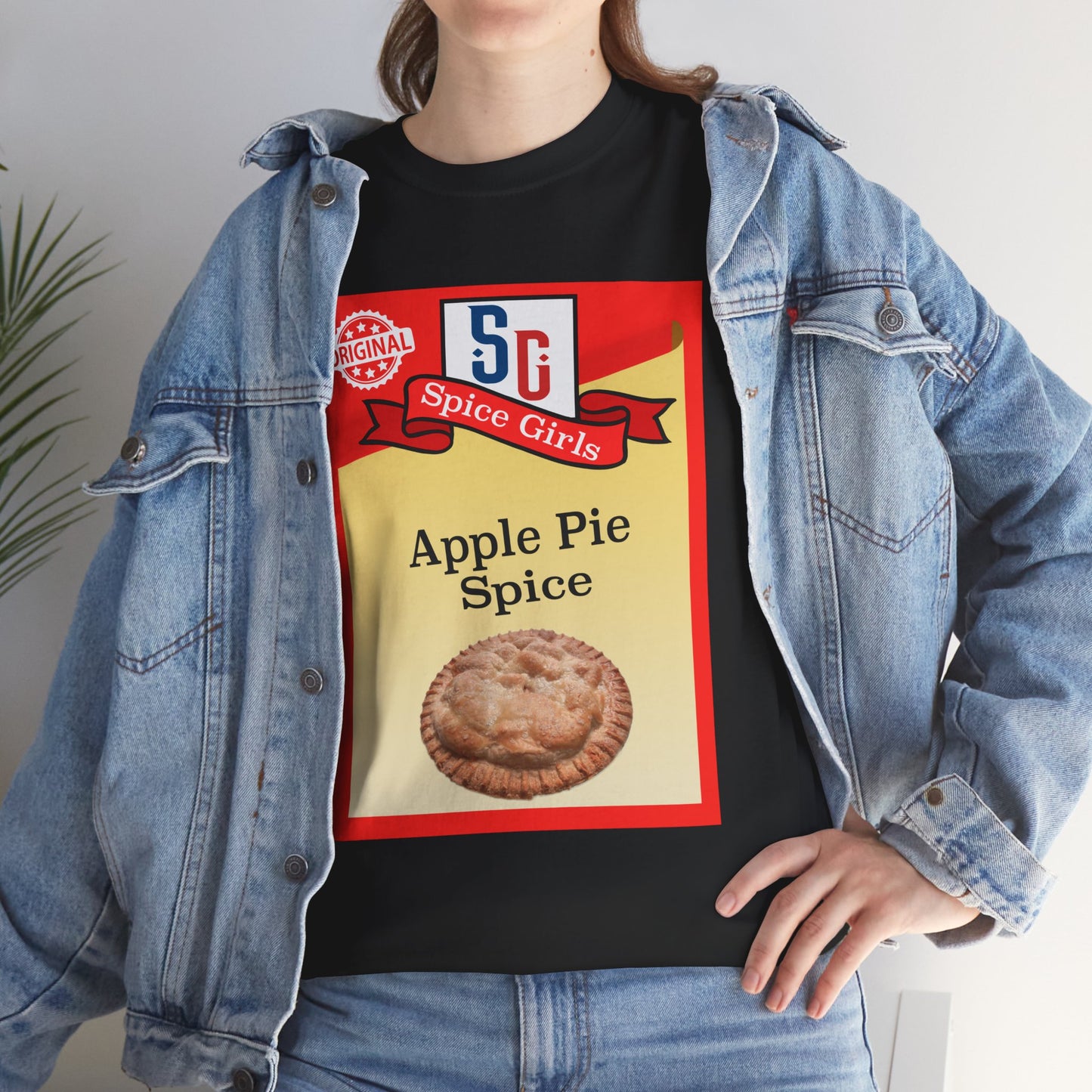 Apple Pie Spice Unisex Heavy Cotton Tee, Funny Foodie Shirt, Baking Gift, Fall Apparel, Thanksgiving Shirt, Kitchen Humor Tee