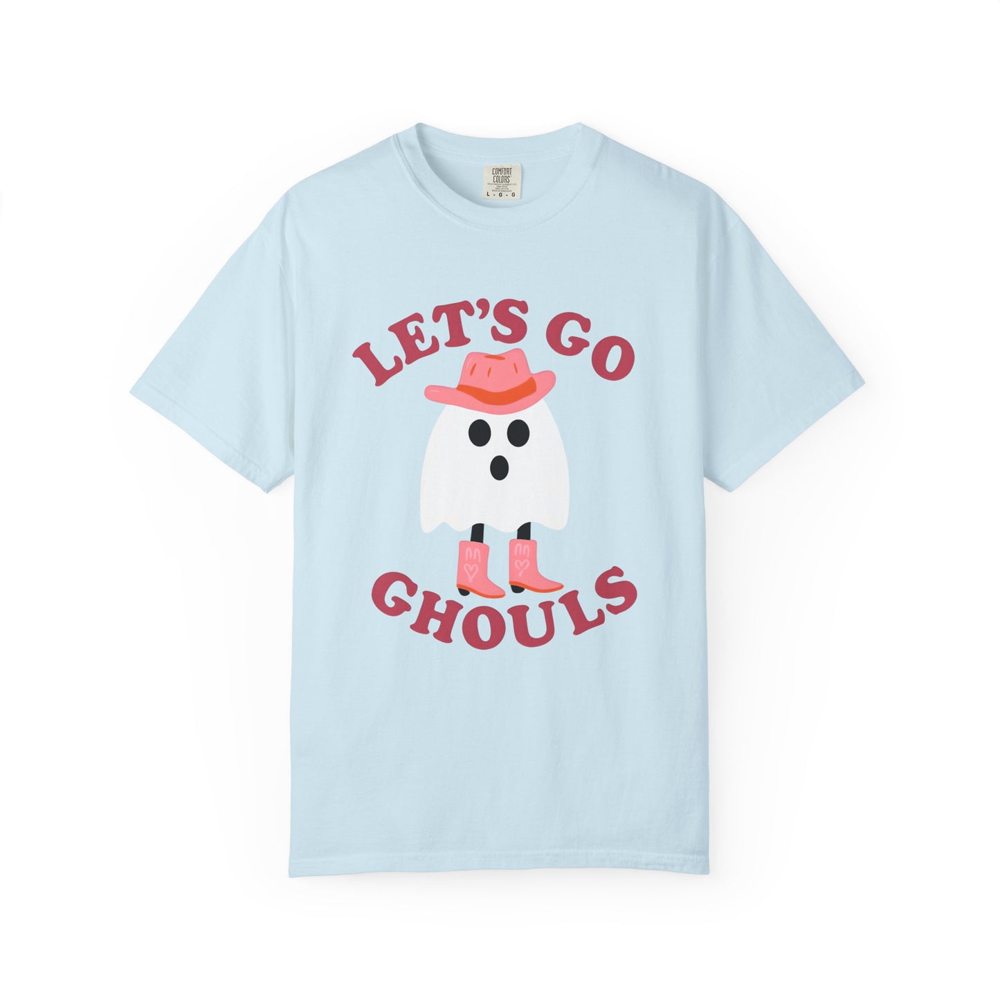 Unisex Garment-Dyed T-shirt Pepper Let's Go Ghouls Western Boots Ghost Halloween