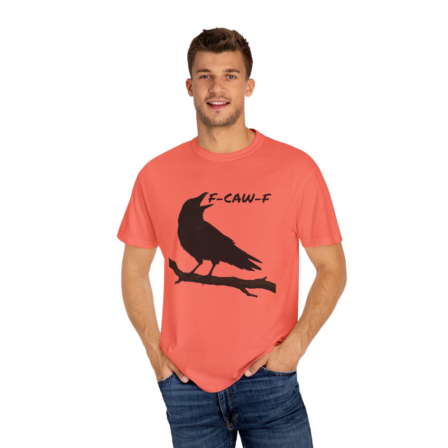 F-Caw-F Unisex T-Shirt, Casual Wear, Bird Lover Gift, Nature Tee, Funny Animal Shirt, Gift for Friends, crow