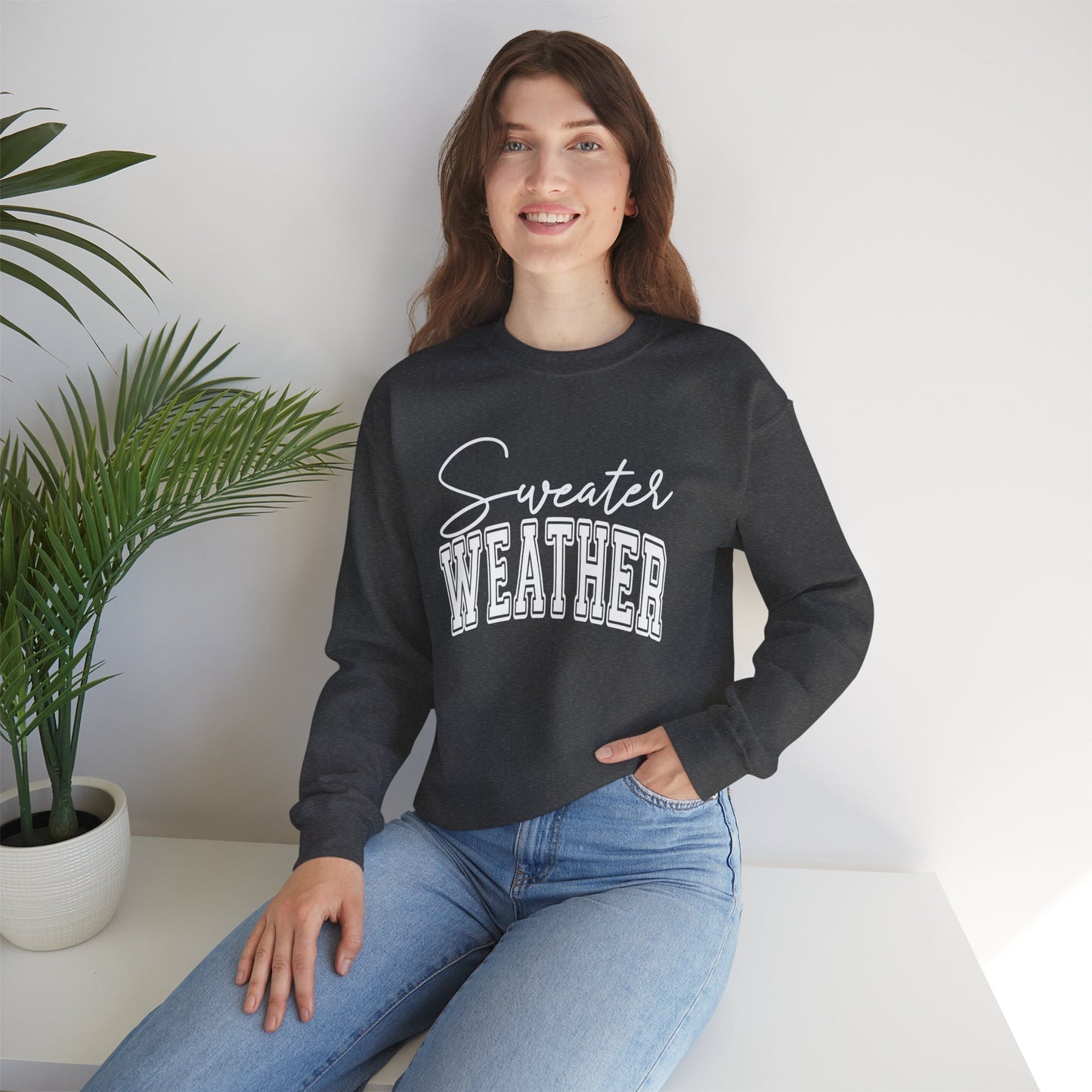 Unisex Heavy Blend™ Crewneck Sweater Weather Sweatshirt