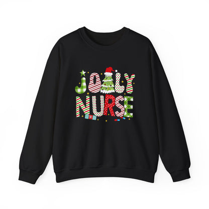Joyful Nurse Crewneck Sweatshirt - Festive Holiday Apparel