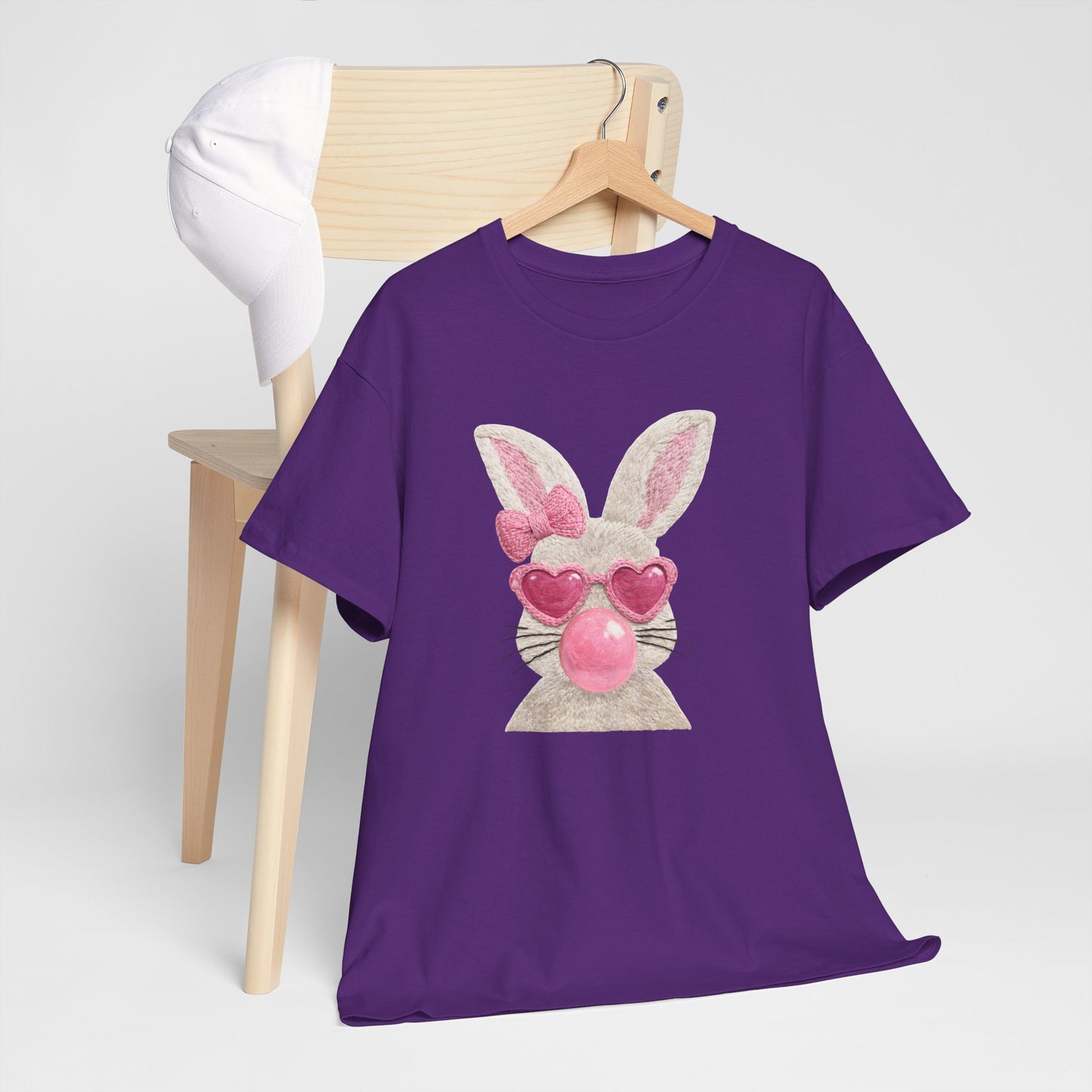 Bunny with Pink Heart Sunglasses T-Shirt