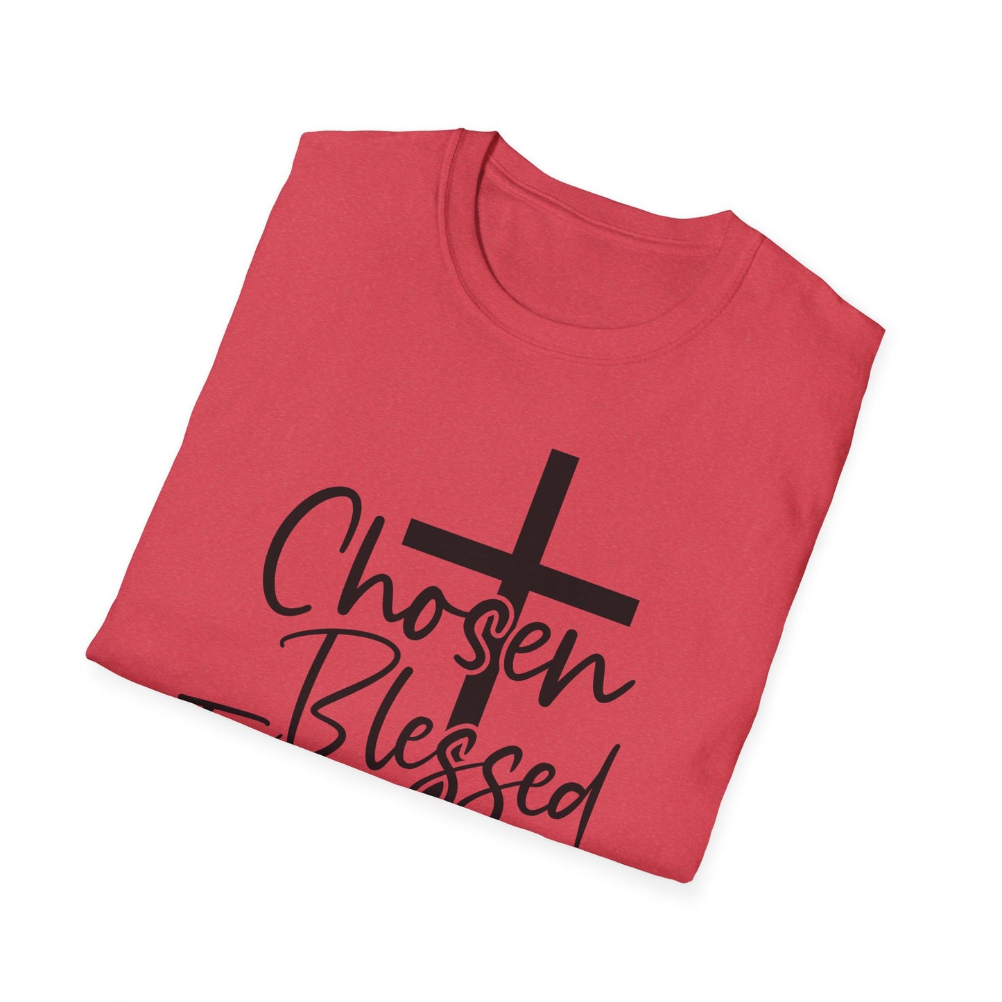 Faith-Inspired Unisex T-Shirt, Chosen Blessed Forgiven Redeemed Tee, Christian Apparel, Inspirational Gifts, Casual Wear, Spiritual Clothing