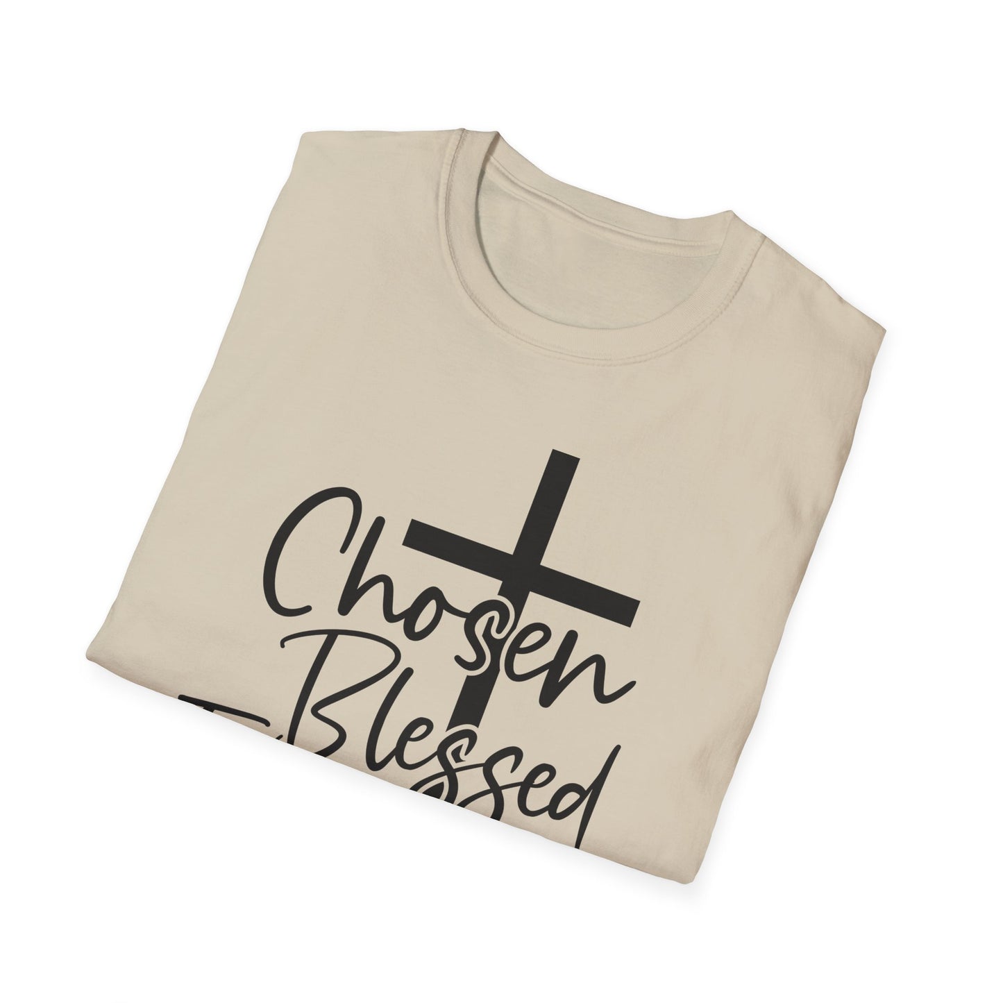 Faith-Inspired Unisex T-Shirt, Chosen Blessed Forgiven Redeemed Tee, Christian Apparel, Inspirational Gifts, Casual Wear, Spiritual Clothing