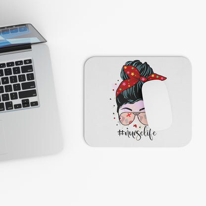 Nurse Life Mouse Pad, Cute Mouse Mat for Office, Nurse Gift, Work Accessories, #nurselife Decor