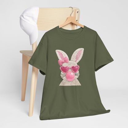 Bunny with Pink Heart Sunglasses T-Shirt