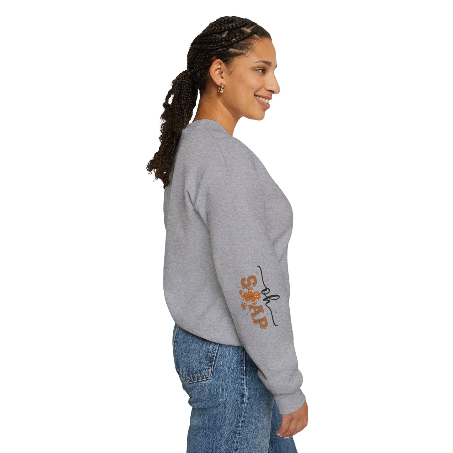 Gingerbread Oh Snap Crewneck Sweatshirt - Cozy Holiday Vibes