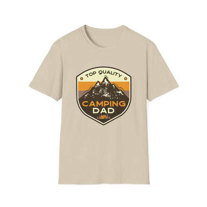 Camping Dad Unisex Softstyle T-Shirt | Perfect Gift for Dads, Outdoor Adventurers, Father's Day, Camping Trips, Family Gatherings