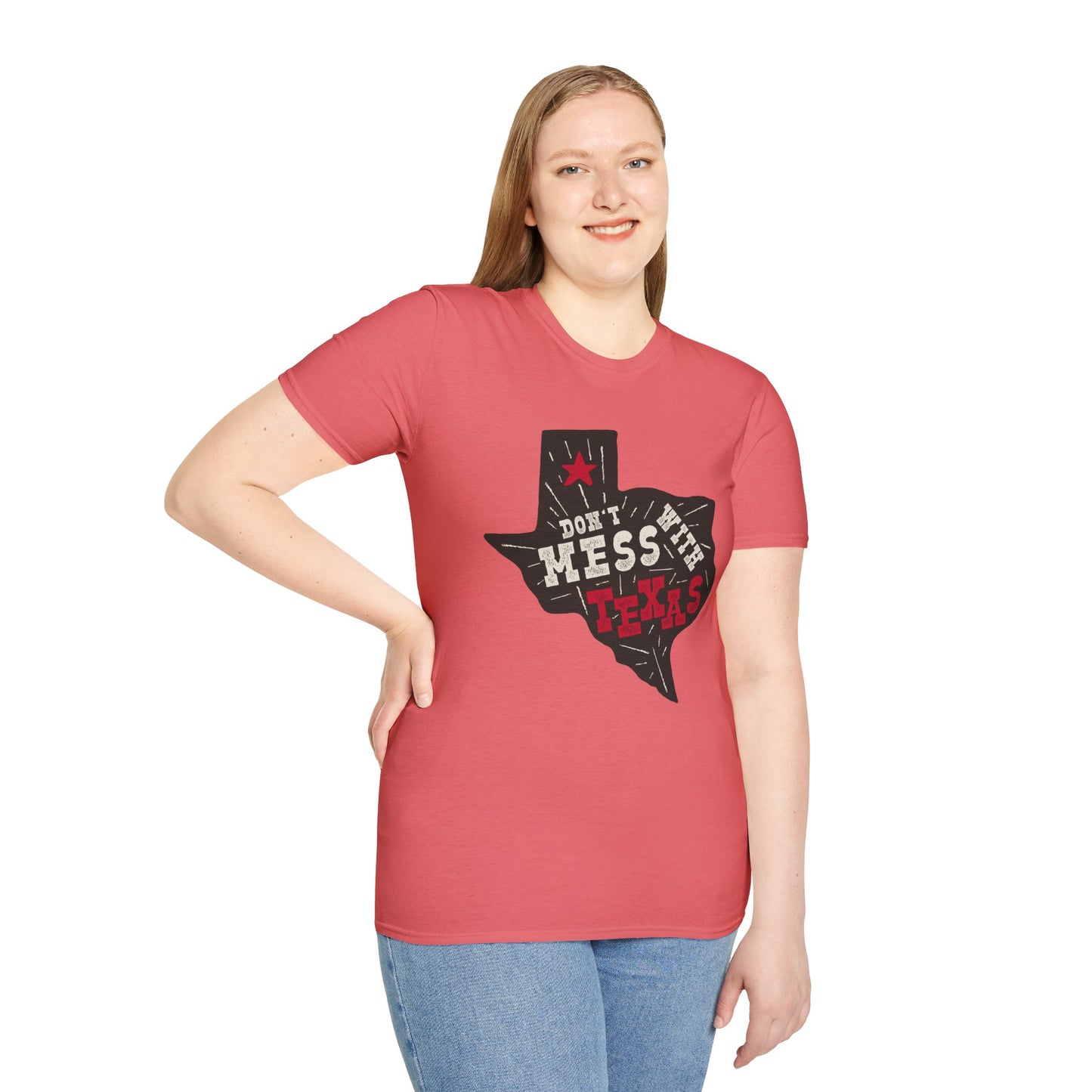 Don't Mess With Texas T-Shirt - Unisex Softstyle Tee, Texas Pride Apparel, Gift for Texans, Summer Fashion, State Love Shirt