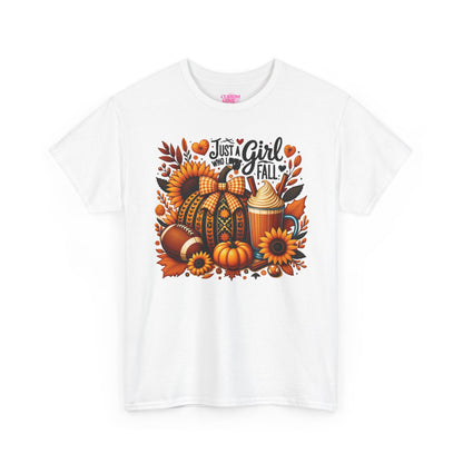 Fall-Themed Unisex Heavy Cotton Tee, Cozy Autumn Shirt, Thanksgiving Gift, Harvest Festival Apparel, Seasonal Fashion Statement