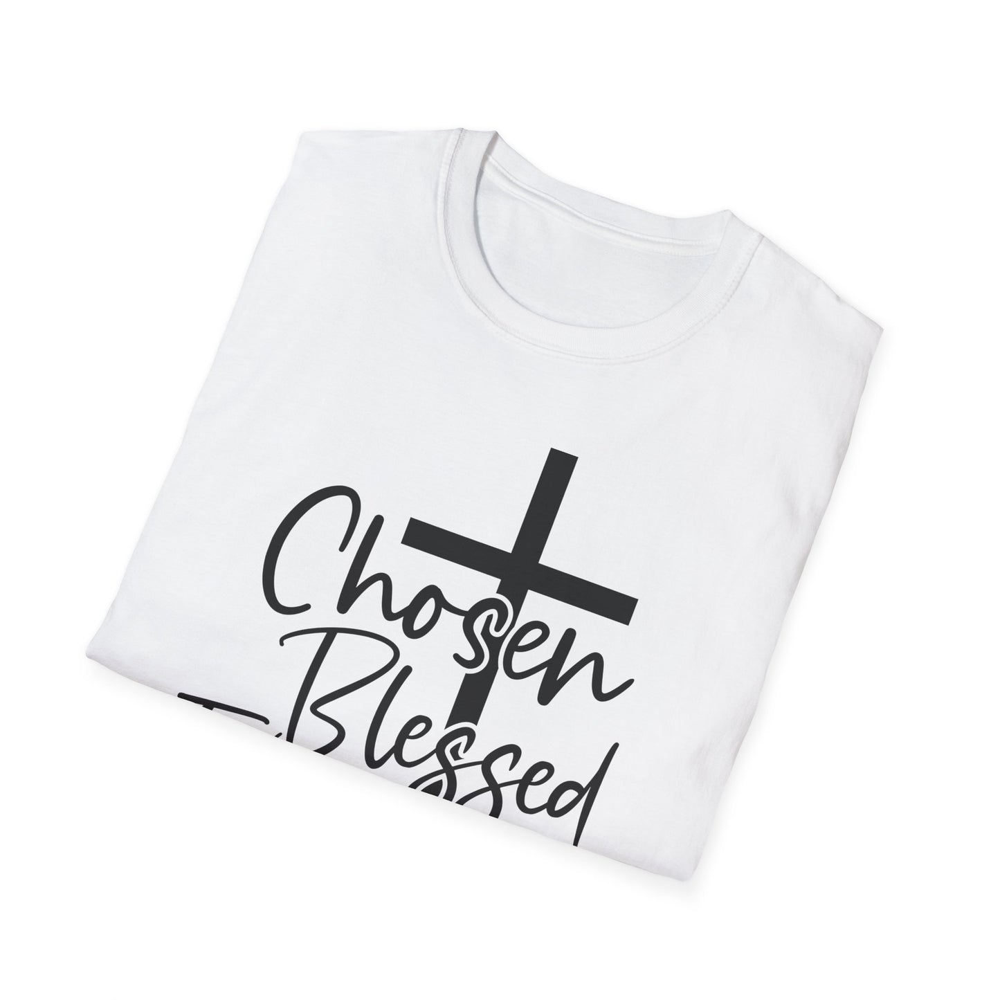Faith-Inspired Unisex T-Shirt, Chosen Blessed Forgiven Redeemed Tee, Christian Apparel, Inspirational Gifts, Casual Wear, Spiritual Clothing