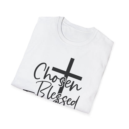 Faith-Inspired Unisex T-Shirt, Chosen Blessed Forgiven Redeemed Tee, Christian Apparel, Inspirational Gifts, Casual Wear, Spiritual Clothing