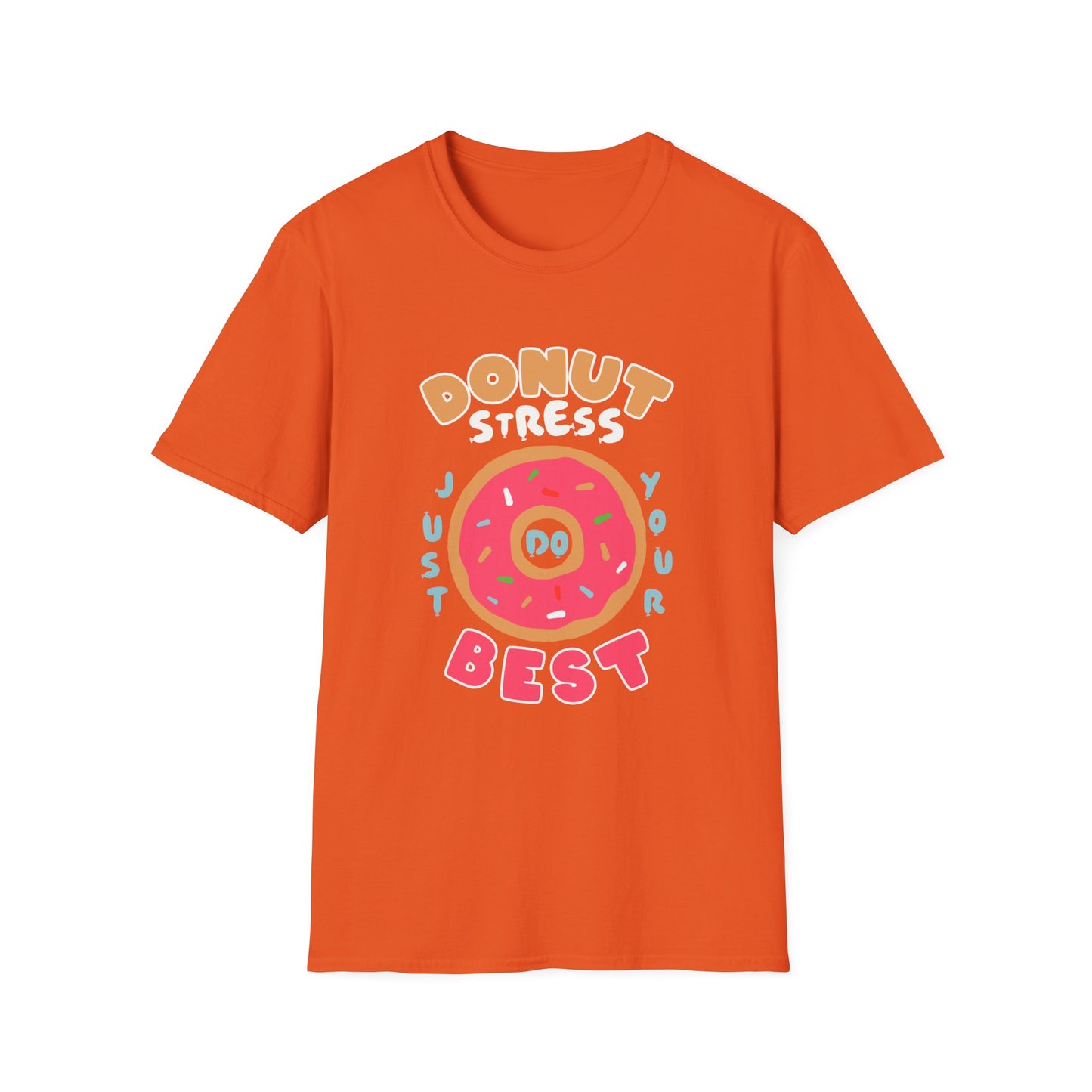 Donut Stress Unisex Softstyle T-Shirt, Funny Gift Shirt, Cute Graphic Tee, Relaxation Top, Perfect for Birthdays, Casual Wear