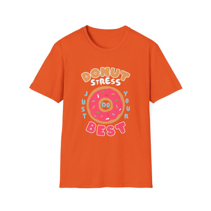 Donut Stress Unisex Softstyle T-Shirt, Funny Gift Shirt, Cute Graphic Tee, Relaxation Top, Perfect for Birthdays, Casual Wear