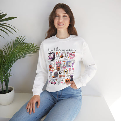Spooky Season Crewneck Sweatshirt, Halloween Apparel, Cozy Unisex Sweatshirt, Cute Fall Fashion, Seasonal Gift, October Vibes
