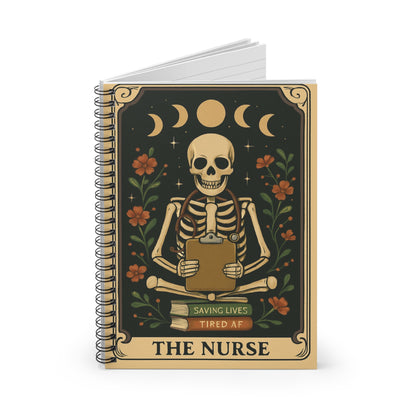 Nurse Themed Spiral Notebook - Saving Lives, Tired AF - Perfect for Medical Professionals, Gift for Nursing Students, Journal, Daily [...]