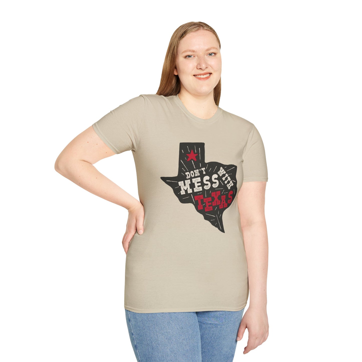 Don't Mess With Texas T-Shirt - Unisex Softstyle Tee, Texas Pride Apparel, Gift for Texans, Summer Fashion, State Love Shirt