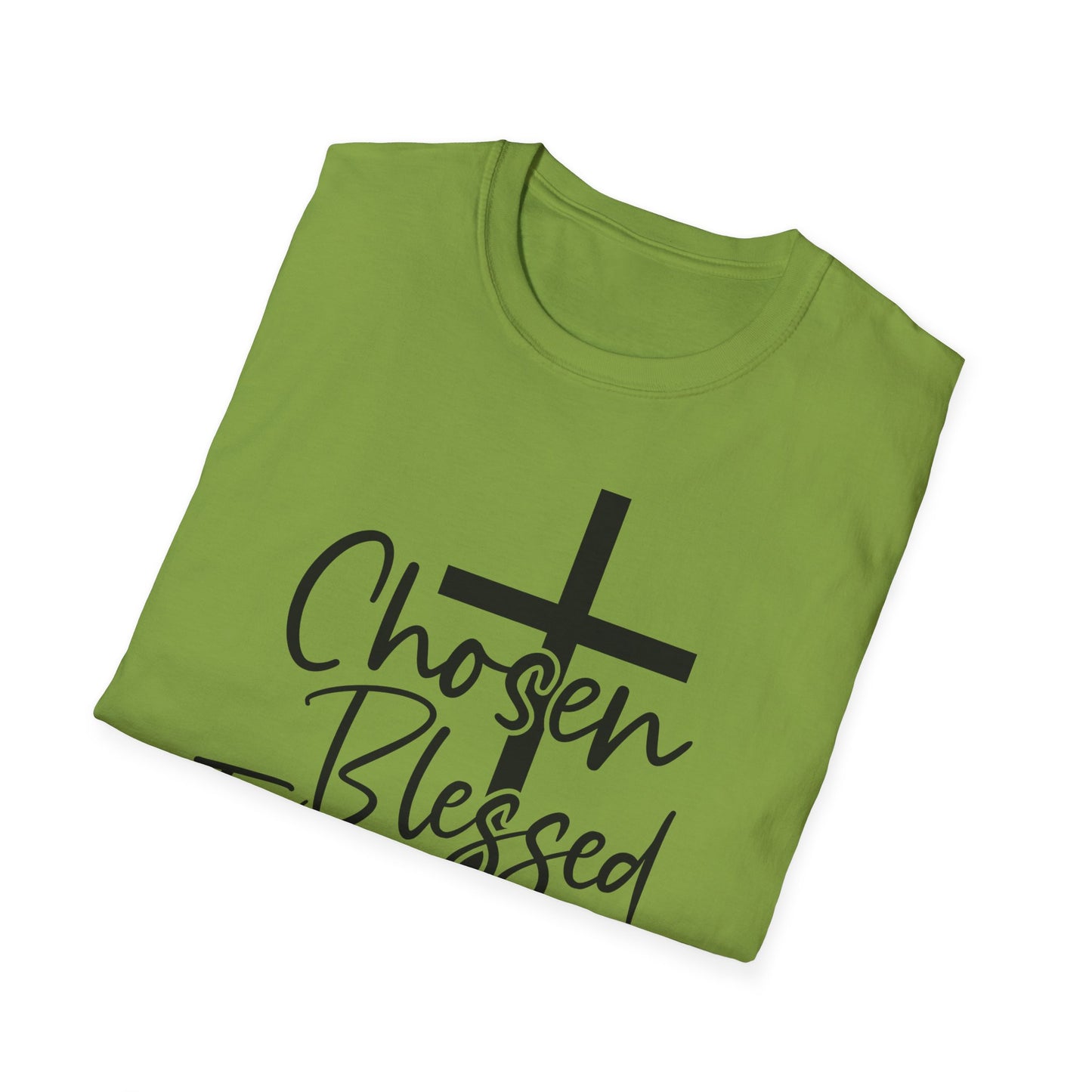 Faith-Inspired Unisex T-Shirt, Chosen Blessed Forgiven Redeemed Tee, Christian Apparel, Inspirational Gifts, Casual Wear, Spiritual Clothing