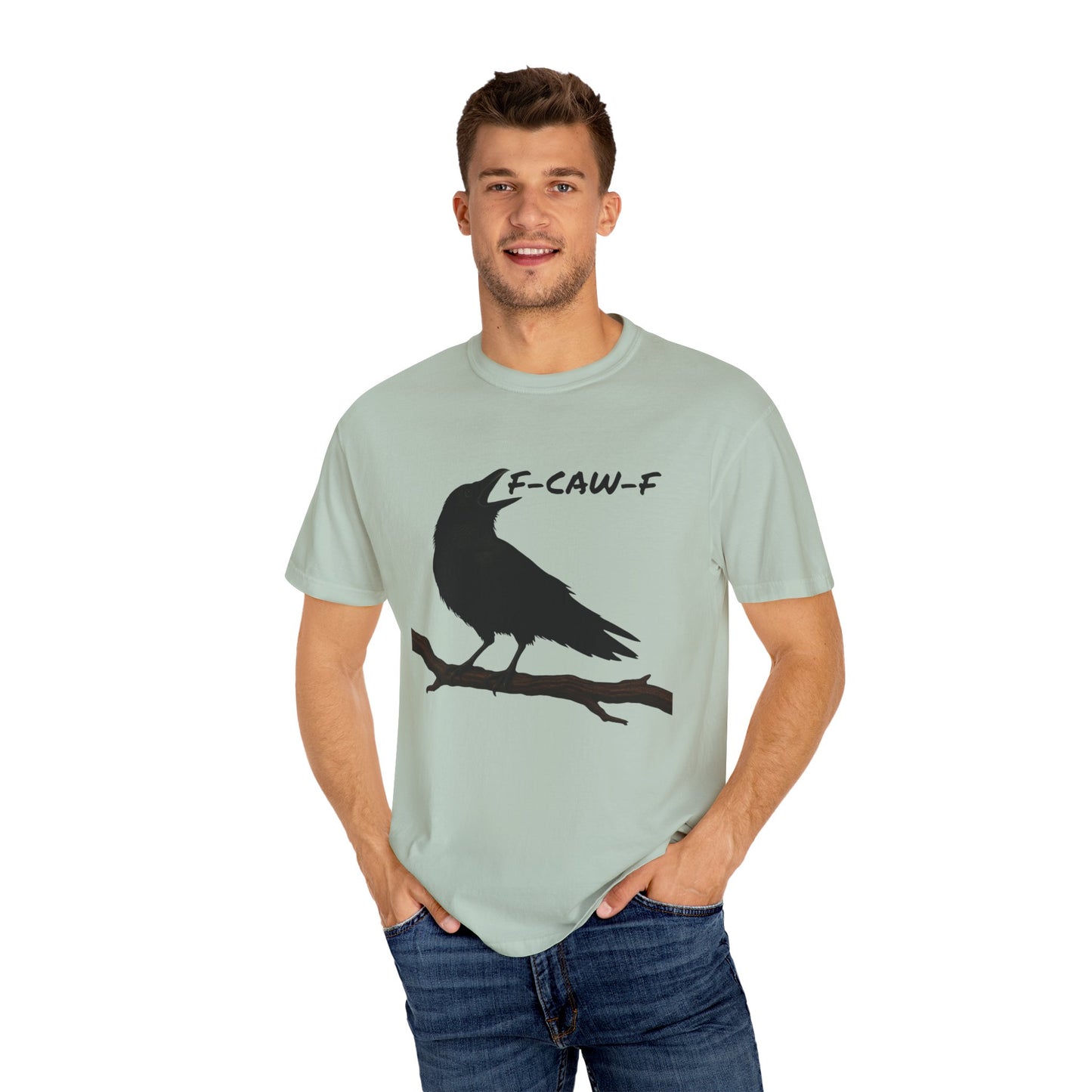 F-Caw-F Unisex T-Shirt, Casual Wear, Bird Lover Gift, Nature Tee, Funny Animal Shirt, Gift for Friends, crow