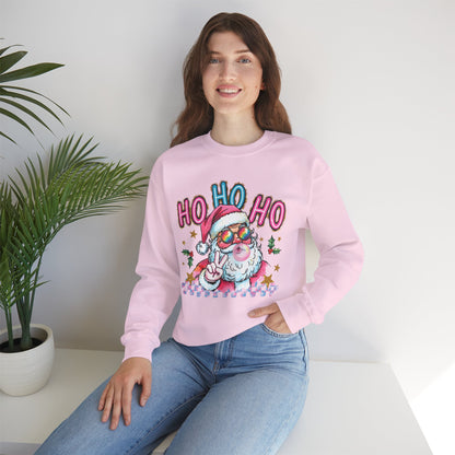 Festive Santa Sweatshirt - 'Ho Ho Ho' Design for Holiday Cheer