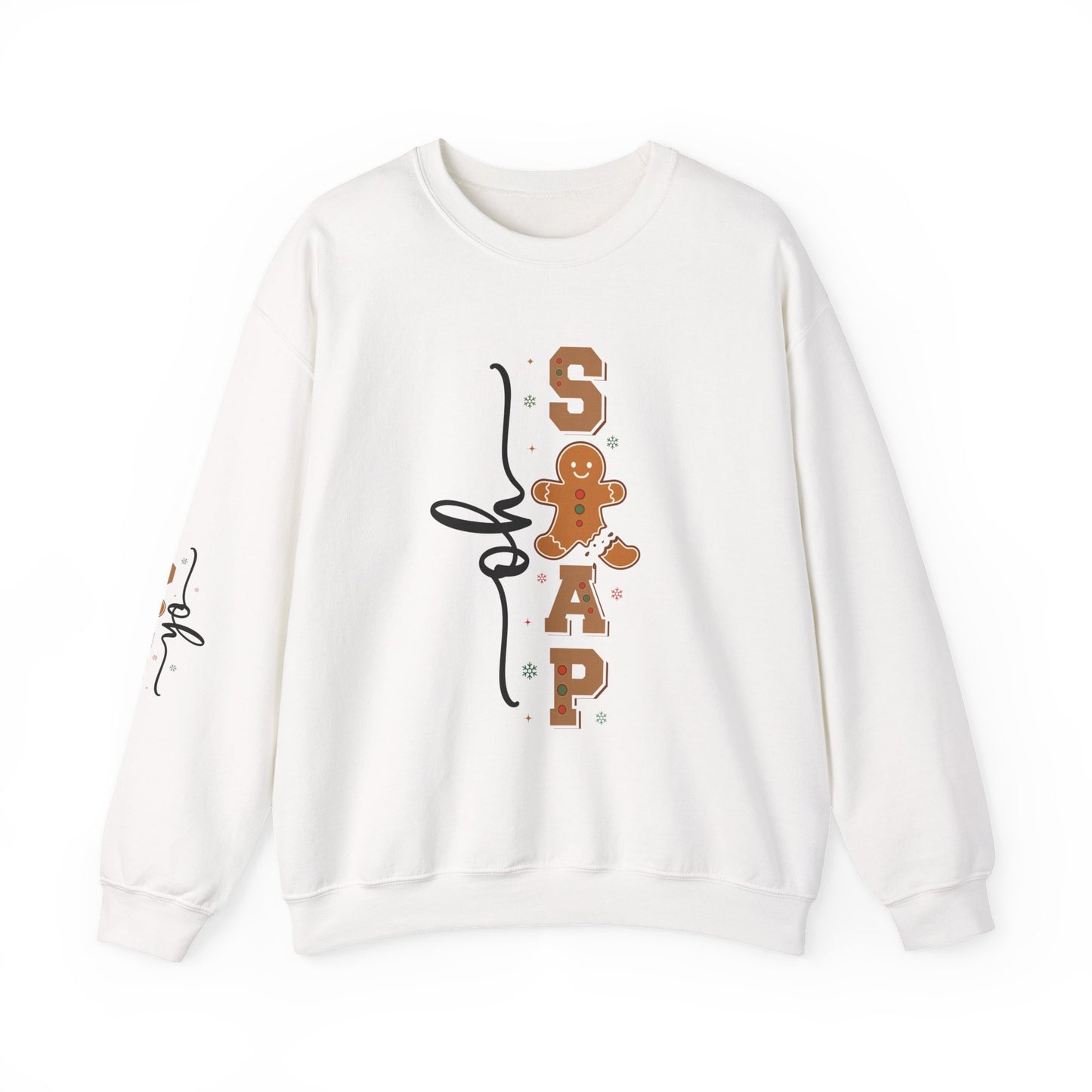 Gingerbread Oh Snap Crewneck Sweatshirt - Cozy Holiday Vibes
