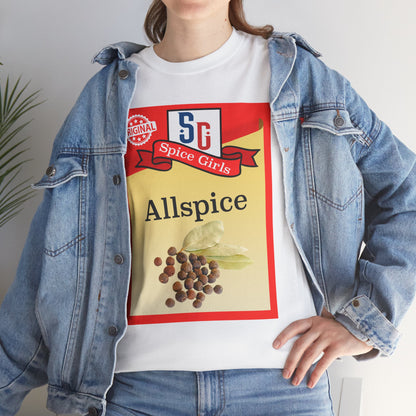 Spice Allspice Tee, Fun Graphic T-Shirt, Vintage Style Cotton Shirt, Gift for Foodies, Music Lovers, Casual Everyday Wear