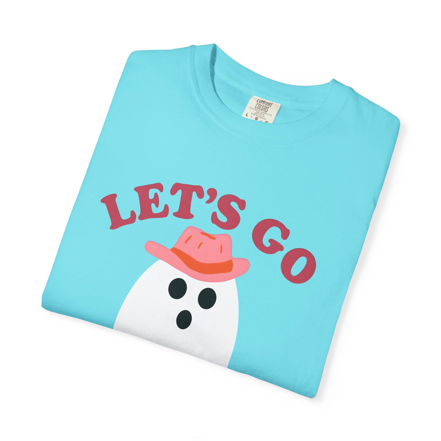 Unisex Garment-Dyed T-shirt Pepper Let's Go Ghouls Western Boots Ghost Halloween