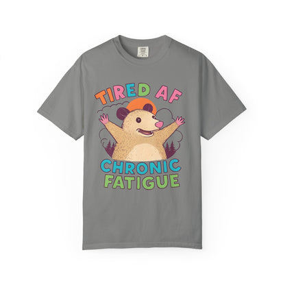 Chronic Fatigue T-Shirt, Funny Hedgehog Tee, Comfortable Casual Wear, Gift for Tired Friends, Humor Graphic Shirt