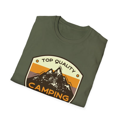 Camping Dad Unisex Softstyle T-Shirt | Perfect Gift for Dads, Outdoor Adventurers, Father's Day, Camping Trips, Family Gatherings