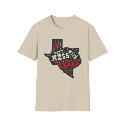 Don't Mess With Texas T-Shirt - Unisex Softstyle Tee, Texas Pride Apparel, Gift for Texans, Summer Fashion, State Love Shirt