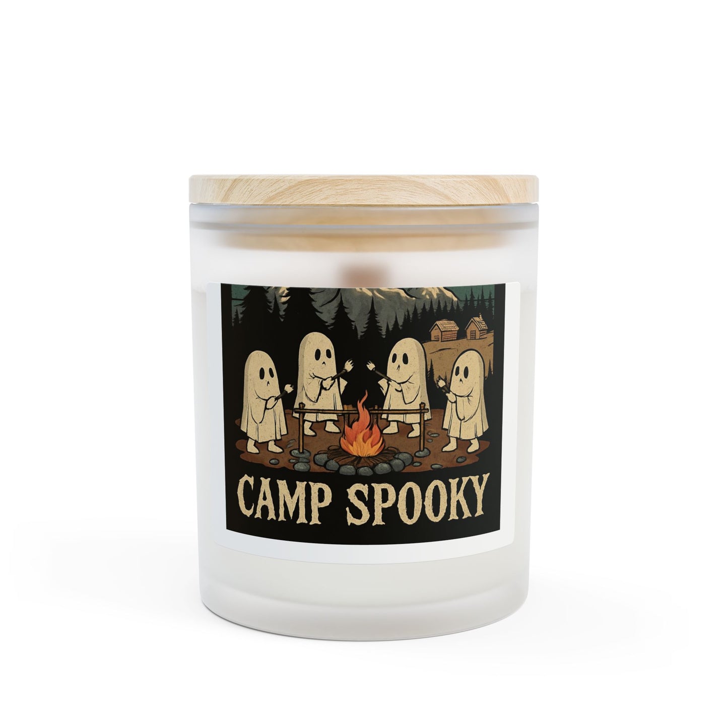 Ghostly Camp Spooky Candle, Cozy Halloween Decor, Fall Vibes, Gift for Friends, Spooky Season
