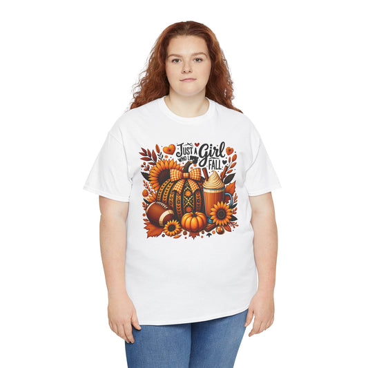 Fall-Themed Unisex Heavy Cotton Tee, Cozy Autumn Shirt, Thanksgiving Gift, Harvest Festival Apparel, Seasonal Fashion Statement