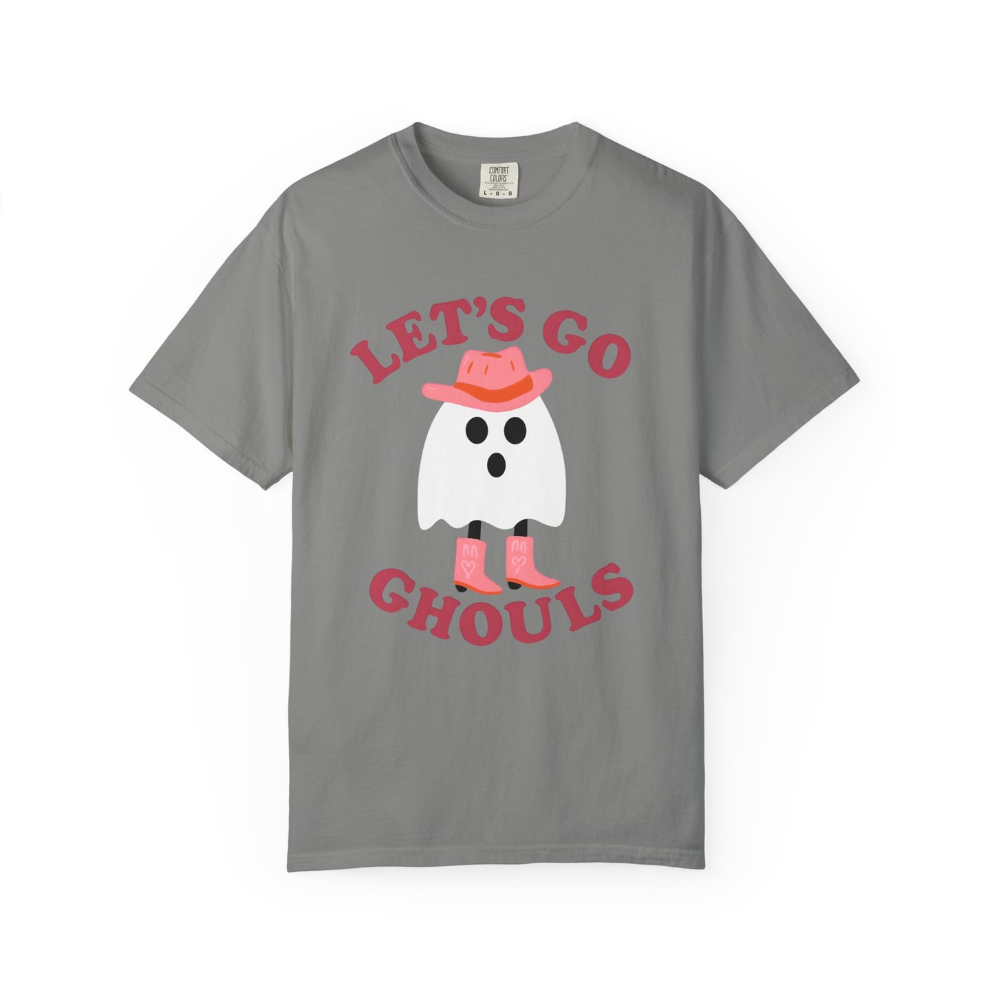 Unisex Garment-Dyed T-shirt Pepper Let's Go Ghouls Western Boots Ghost Halloween