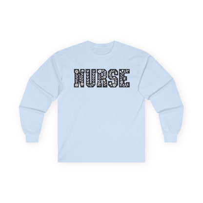 Nurse Long Sleeve Tee - Gift for Healthcare Workers, Medical Apparel, Nurse Appreciation, Everyday Wear, Unisex Cotton Shirt