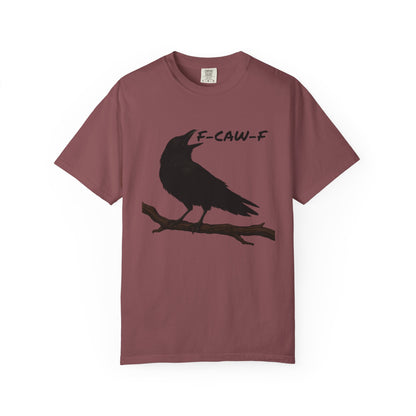 F-Caw-F Unisex T-Shirt, Casual Wear, Bird Lover Gift, Nature Tee, Funny Animal Shirt, Gift for Friends, crow