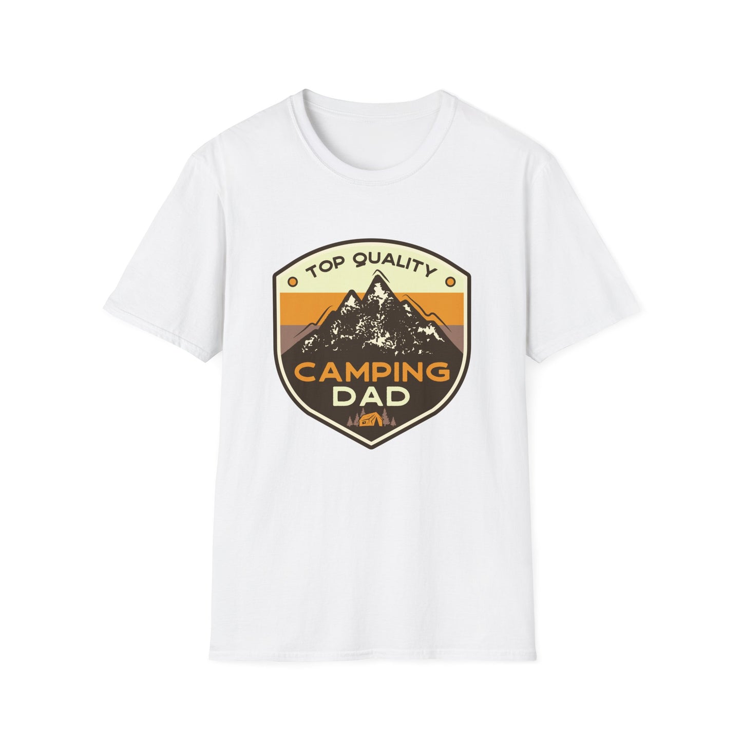 Camping Dad Unisex Softstyle T-Shirt | Perfect Gift for Dads, Outdoor Adventurers, Father's Day, Camping Trips, Family Gatherings
