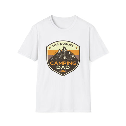 Camping Dad Unisex Softstyle T-Shirt | Perfect Gift for Dads, Outdoor Adventurers, Father's Day, Camping Trips, Family Gatherings