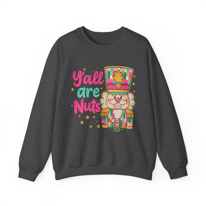 Holiday Nutcracker Crewneck Sweatshirt - Y'all Are Nuts
