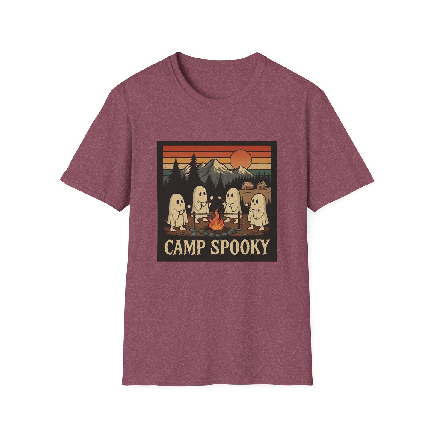 Camp Spooky Unisex T-Shirt | Halloween Vibes, Ghost Lovers Gift, Fall Apparel, Campfire Tee, Casual Wear
