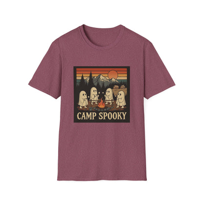 Camp Spooky Unisex T-Shirt | Halloween Vibes, Ghost Lovers Gift, Fall Apparel, Campfire Tee, Casual Wear