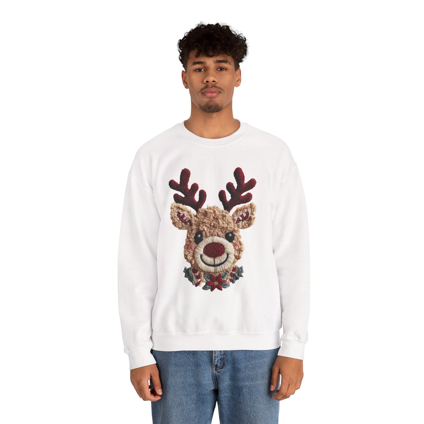 Cozy Reindeer Sweatshirt for the Holidays
