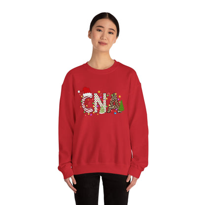 Christmas Festive CNA Crewneck Sweatshirt with Holiday Design