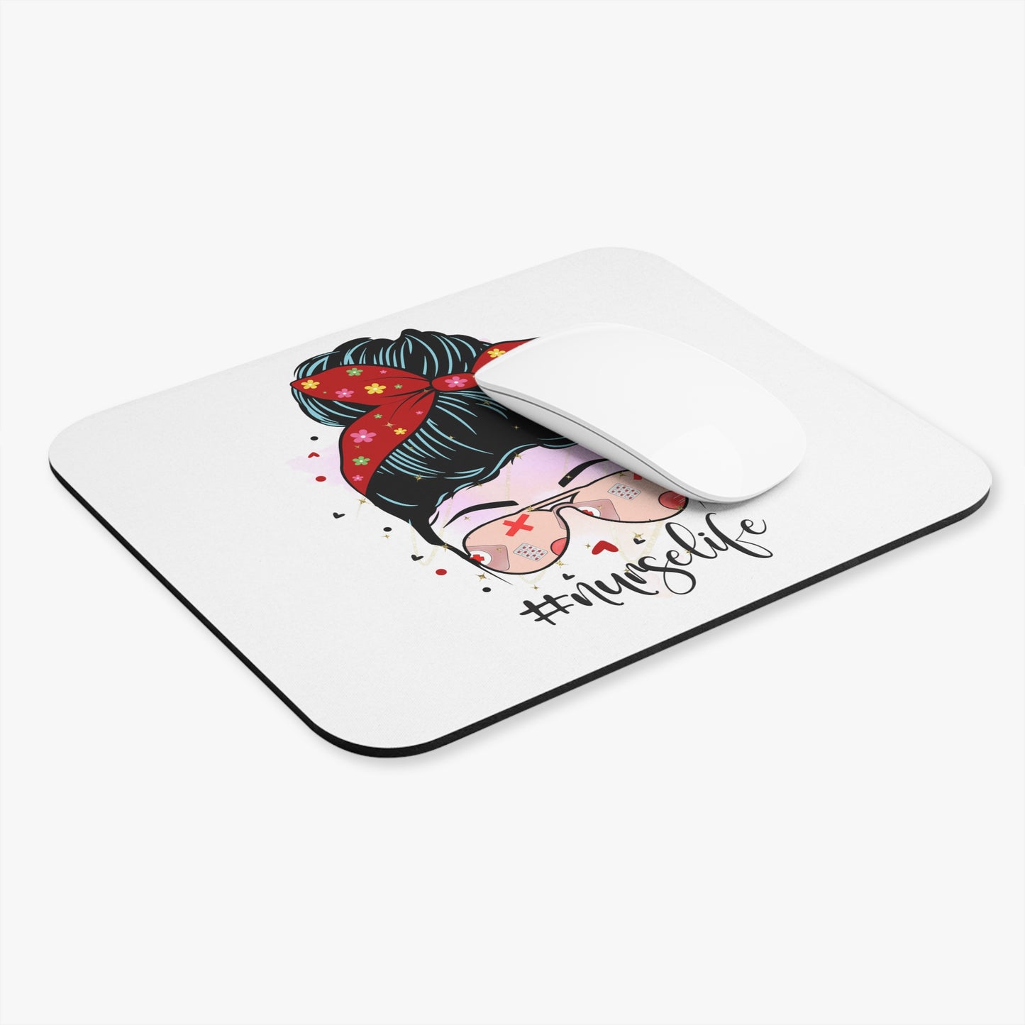 Nurse Life Mouse Pad, Cute Mouse Mat for Office, Nurse Gift, Work Accessories, #nurselife Decor