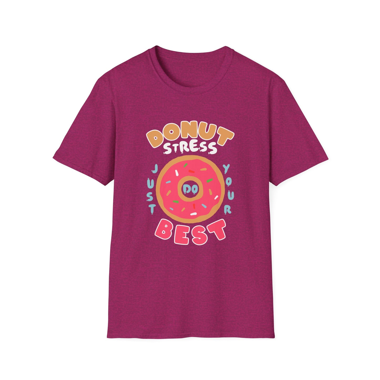 Donut Stress Unisex Softstyle T-Shirt, Funny Gift Shirt, Cute Graphic Tee, Relaxation Top, Perfect for Birthdays, Casual Wear