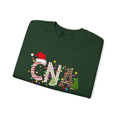 Christmas Festive CNA Crewneck Sweatshirt with Holiday Design