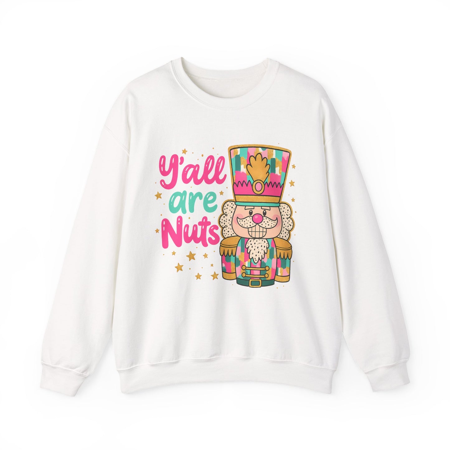 Holiday Nutcracker Crewneck Sweatshirt - Y'all Are Nuts