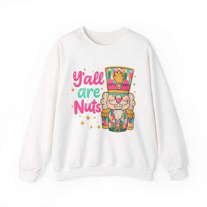 Holiday Nutcracker Crewneck Sweatshirt - Y'all Are Nuts