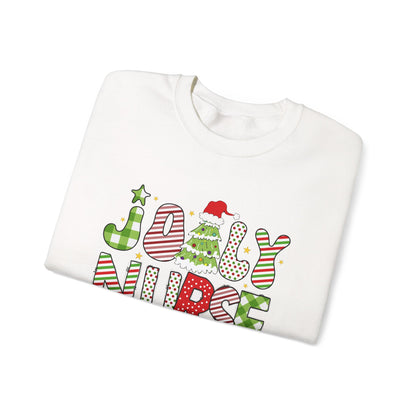 Joyful Nurse Crewneck Sweatshirt - Festive Holiday Apparel