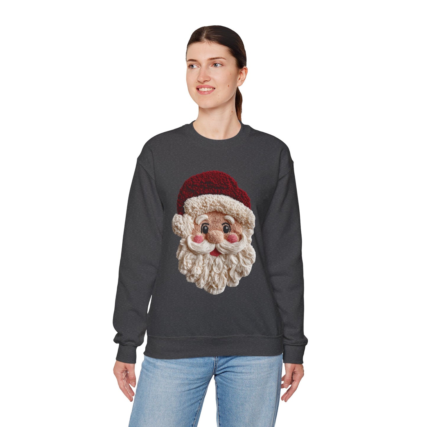 Santa Face Crewneck Sweatshirt